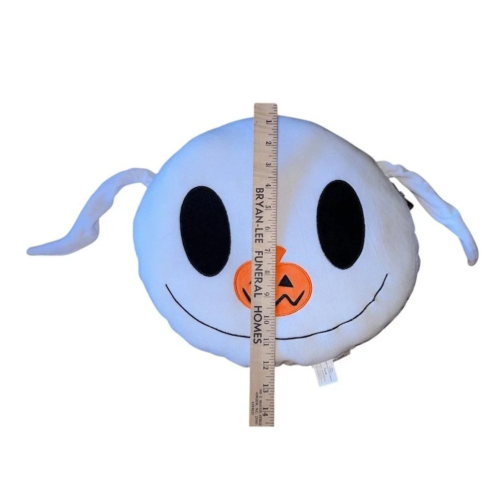 Disney Nightmare Before Christmas Zero Ghost Dog Plush Pillow Pumpkin Halloween